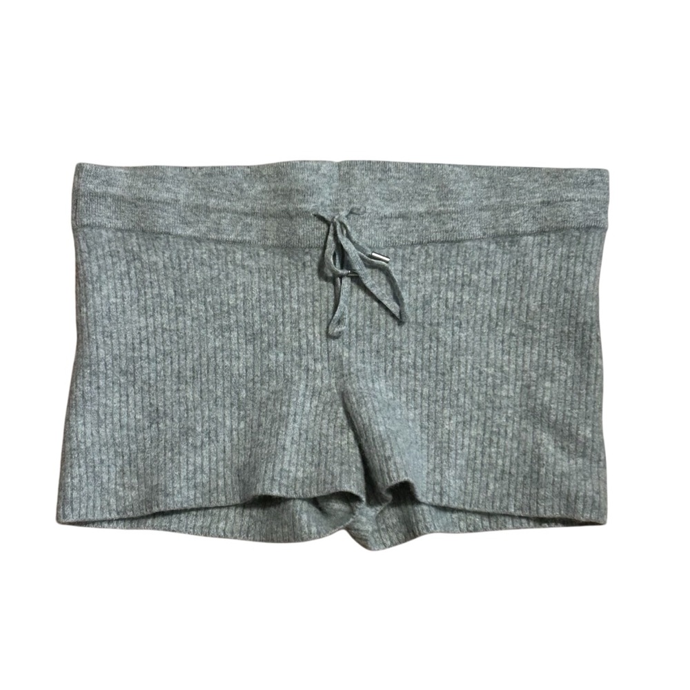 Naadam 100% Cashmere Grey Lounge Pull On Shorts Size Medium Drawstring